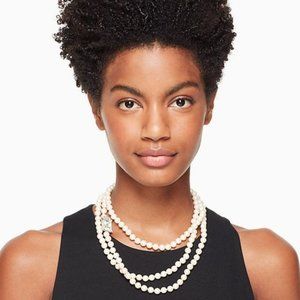 Kate Spade "Le Soir" Extra Long Pearl Necklace